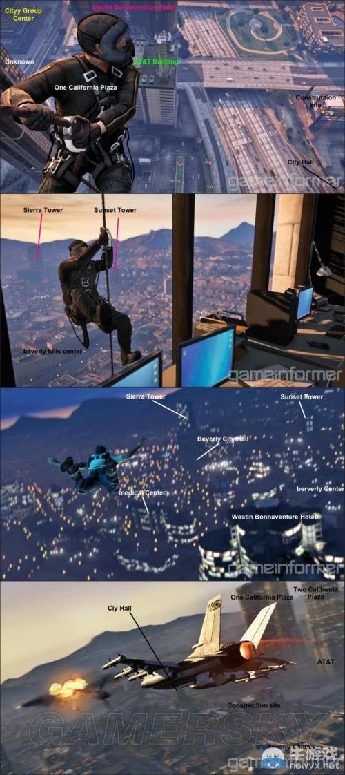 《GTA5》洛杉磯真實世界對照