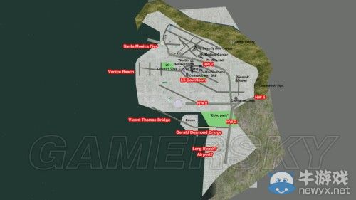 《GTA5》洛杉磯真實世界對照