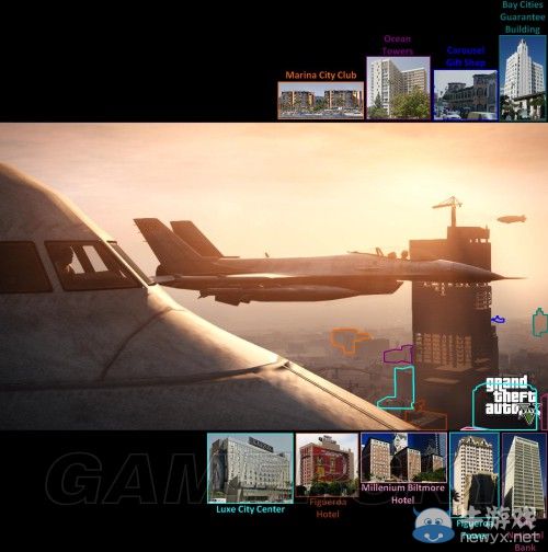 《GTA5》洛杉磯真實世界對照