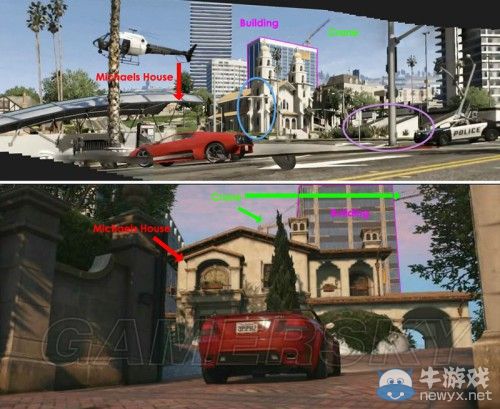 《GTA5》洛杉磯真實世界對照