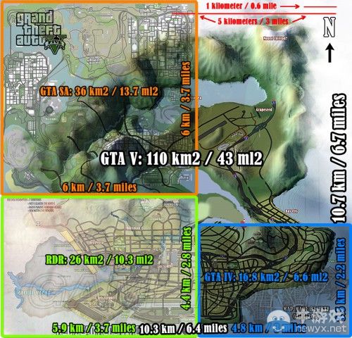 《GTA5》洛杉磯真實世界對照