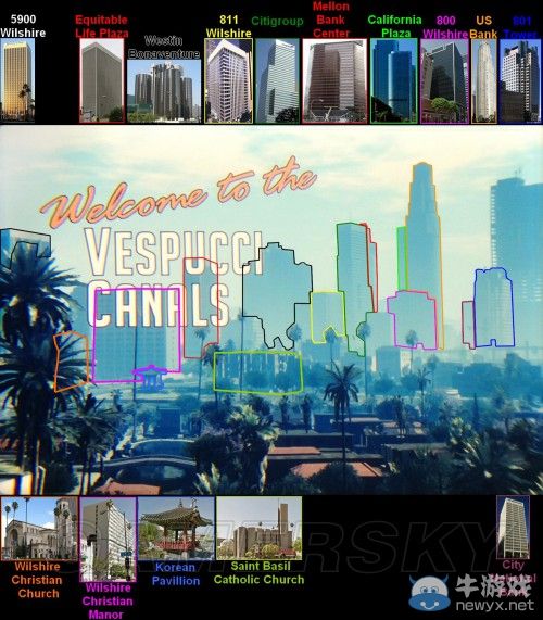 《GTA5》洛杉磯真實世界對照