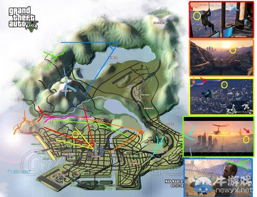 《GTA5》洛杉磯真實世界對照