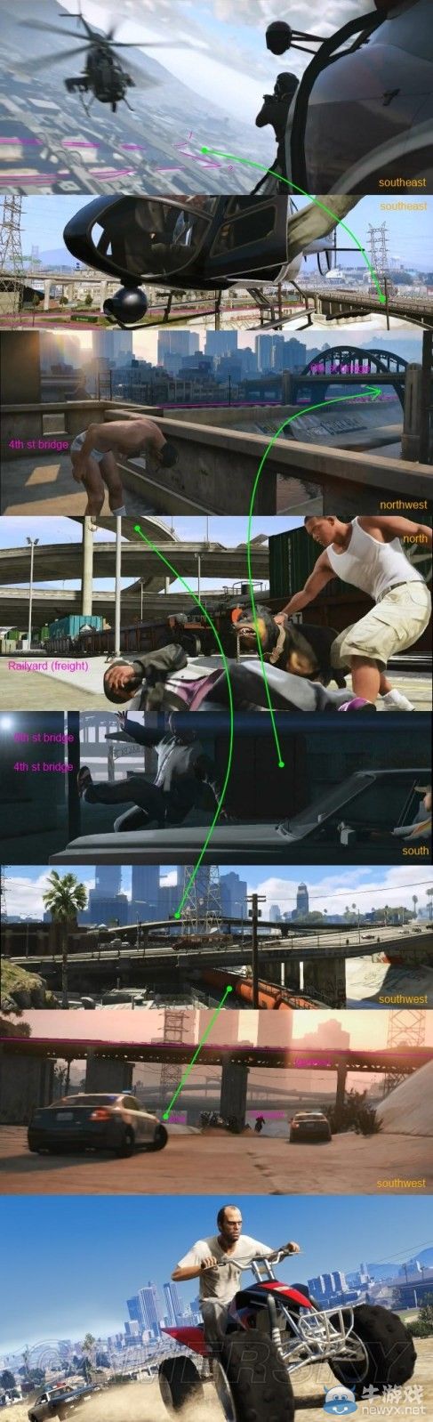 《GTA5》洛杉磯真實(shí)世界對(duì)照