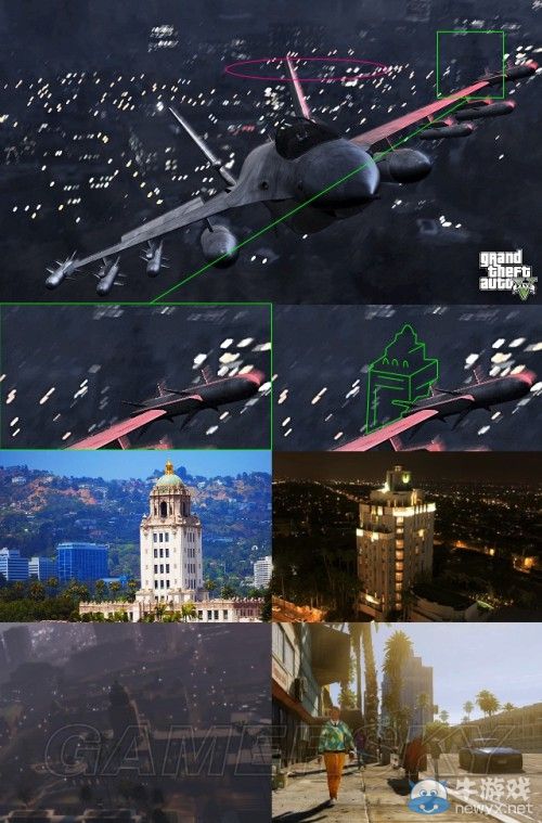 《GTA5》洛杉磯真實世界對照