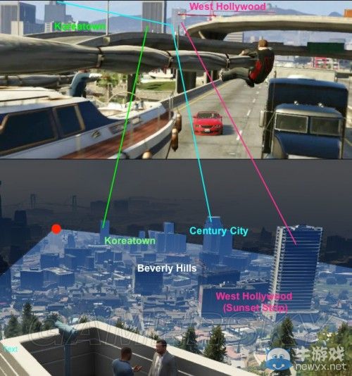 《GTA5》洛杉磯真實世界對照