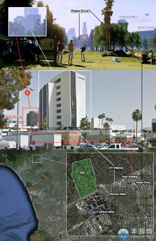 《GTA5》洛杉磯真實世界對照