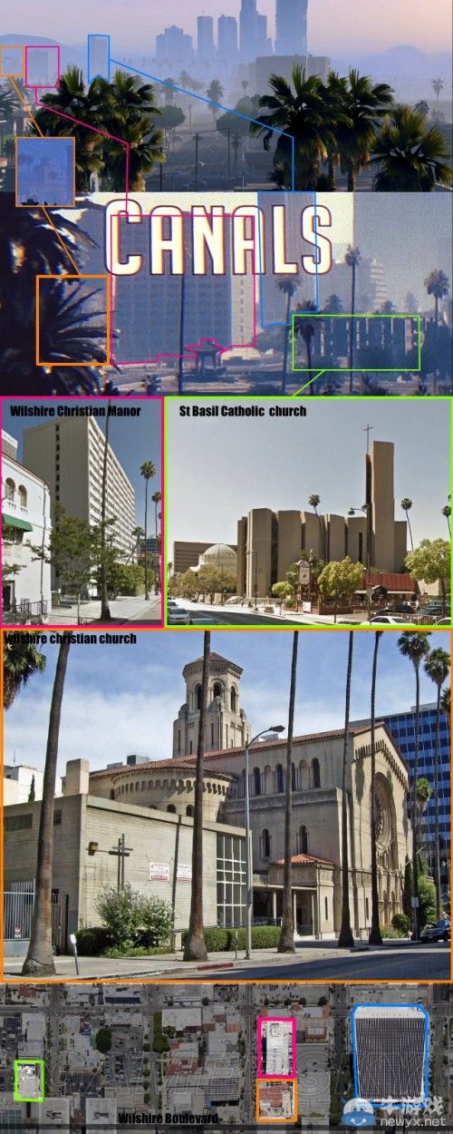 《GTA5》洛杉磯真實世界對照