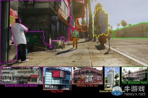 《GTA5》洛杉磯真實世界對照