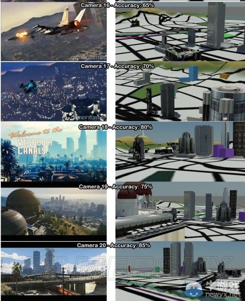 《GTA5》洛杉磯真實世界對照