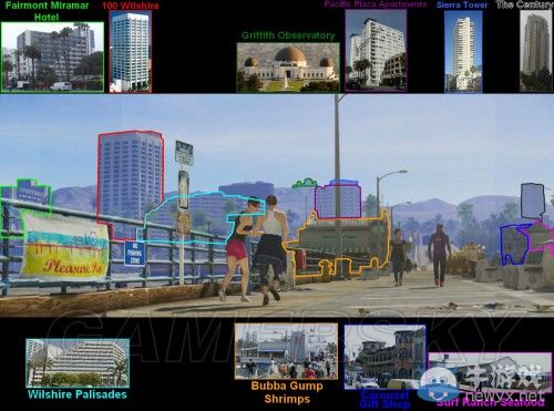 《GTA5》洛杉磯真實世界對照