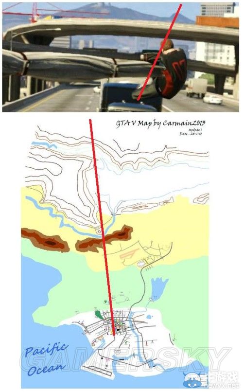 《GTA5》洛杉磯真實(shí)世界對(duì)照