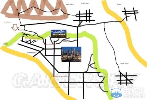 《GTA5》洛杉磯真實世界對照