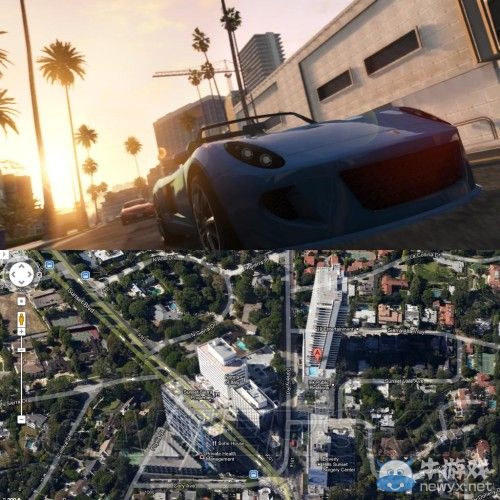 《GTA5》洛杉磯真實世界對照