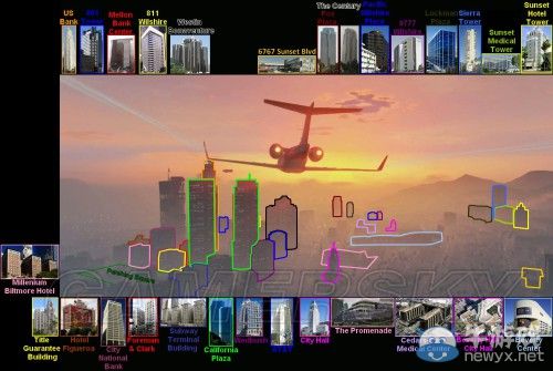 《GTA5》洛杉磯真實世界對照
