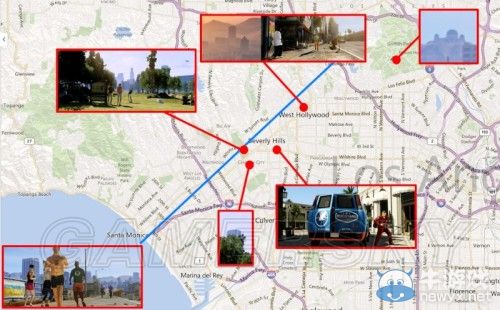 《GTA5》洛杉磯真實(shí)世界對(duì)照