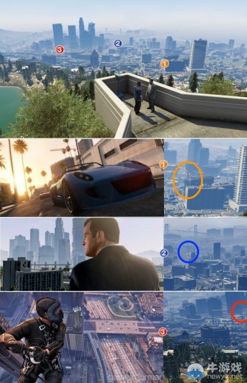 《GTA5》洛杉磯真實世界對照