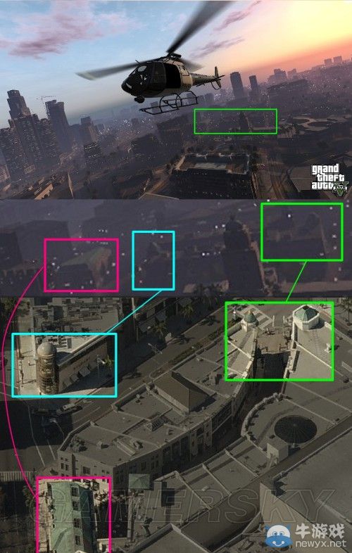 《GTA5》洛杉磯真實世界對照