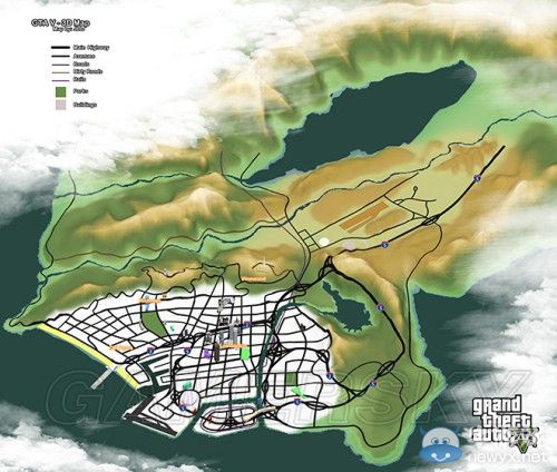 《GTA5》洛杉磯真實世界對照