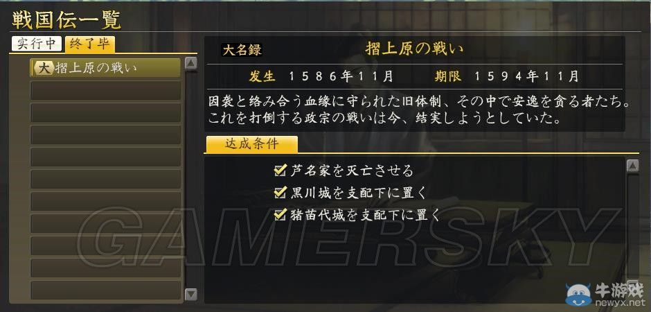 《信長(zhǎng)之野望14威力加強(qiáng)版》各大名新增戰(zhàn)國(guó)傳攻略