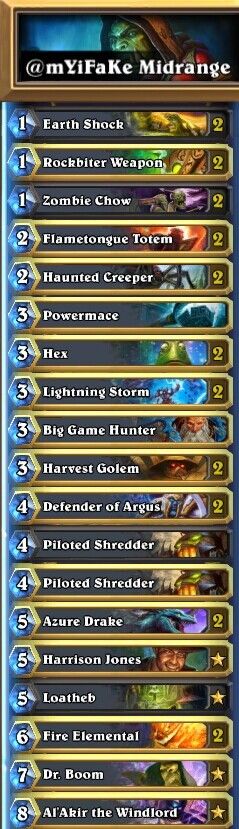《爐石傳說》Fake中速控制薩滿卡組