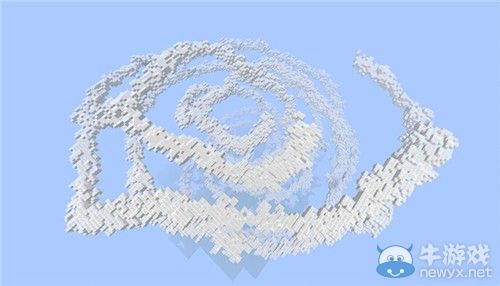 《我的世界》大神作品展示 300萬方塊云制作祥云