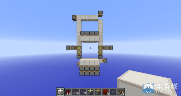 《我的世界》最小4x4高壓無痕內吸門建造方法介紹