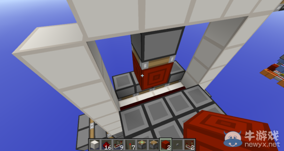 《我的世界》最小4x4高壓無痕內吸門建造方法介紹