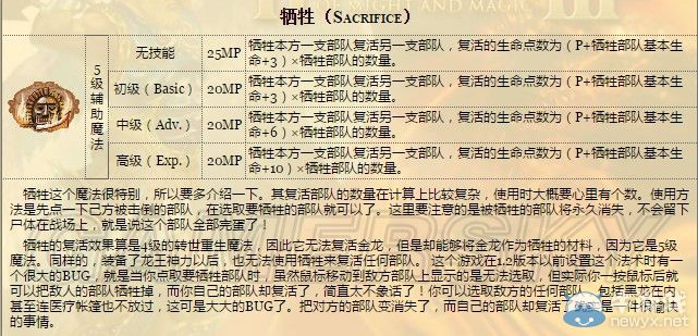 《魔法門之英雄無(wú)敵3》犧牲魔法圖文解析