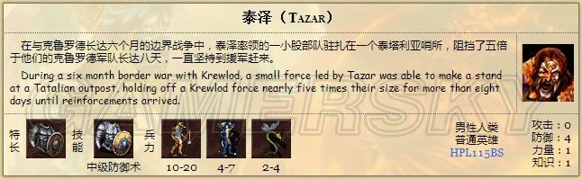 《英雄無(wú)敵3》要塞英雄數(shù)據(jù)一覽