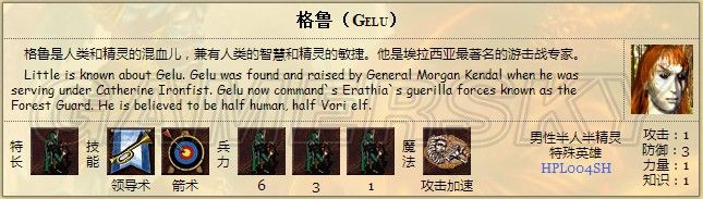 《英雄無敵3》壁壘英雄數據一覽