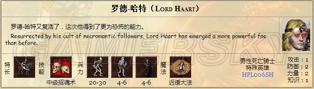 《英雄無敵3》墓園英雄數(shù)據(jù)一覽