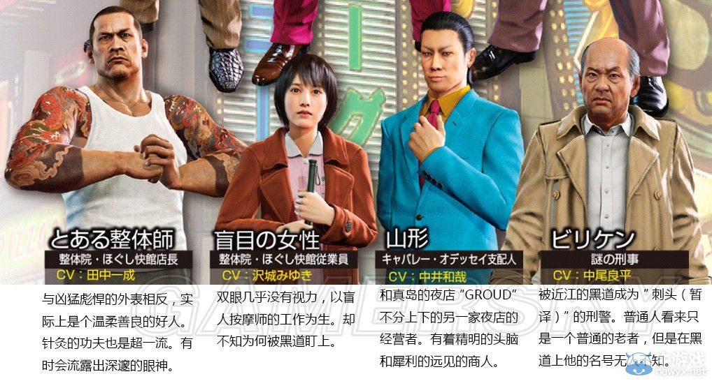 《如龍0》人物資料圖文一覽