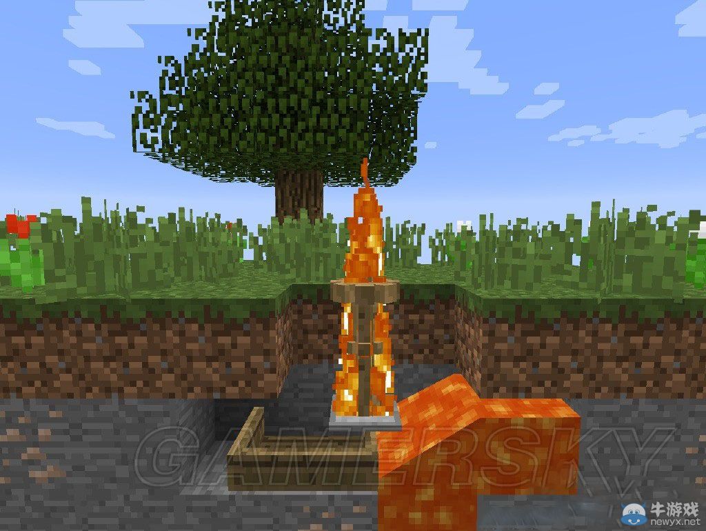 《我的世界》1.8版篝火制造圖文教程