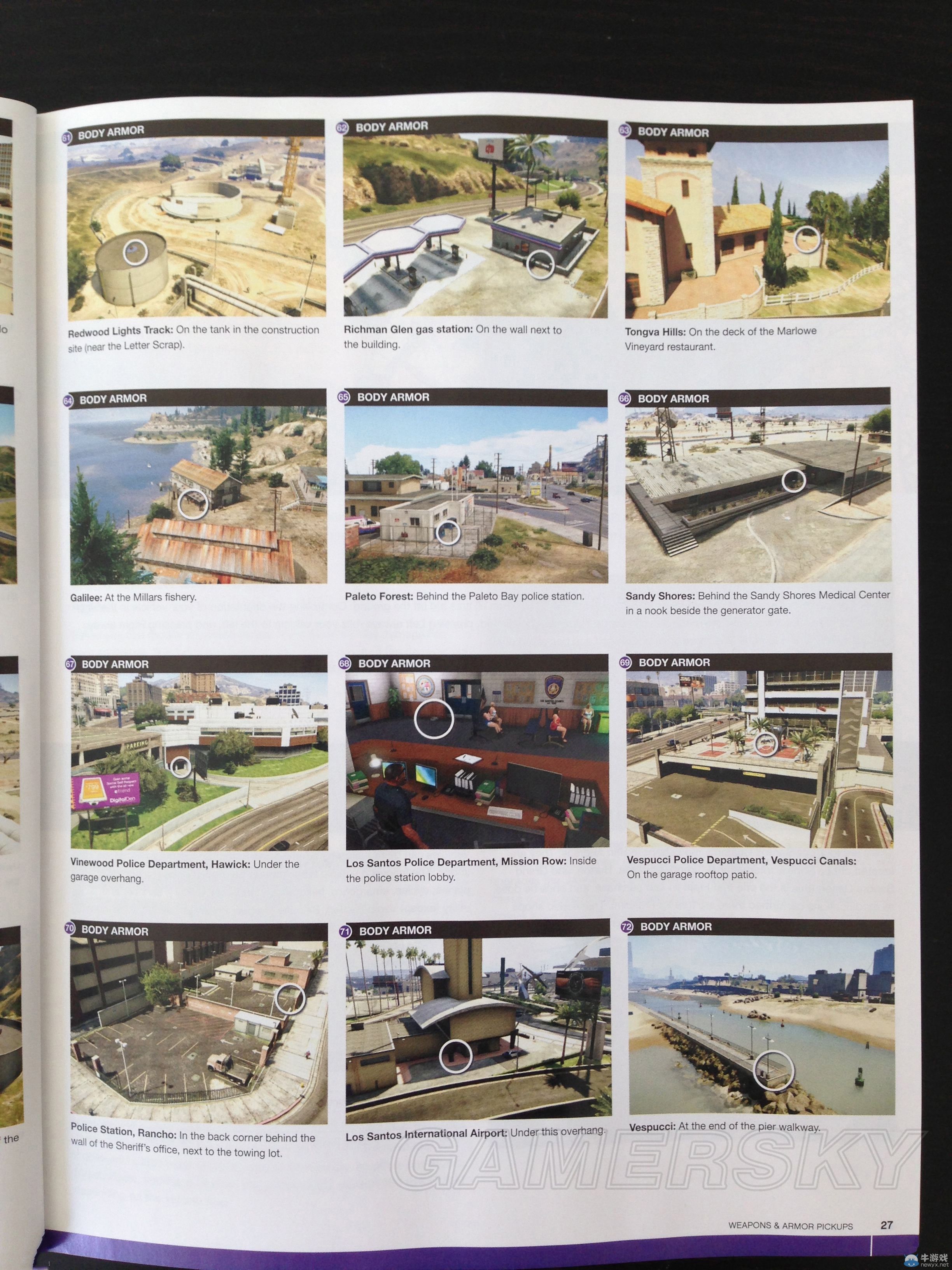 《GTA5》72種武器裝備所在位置一覽