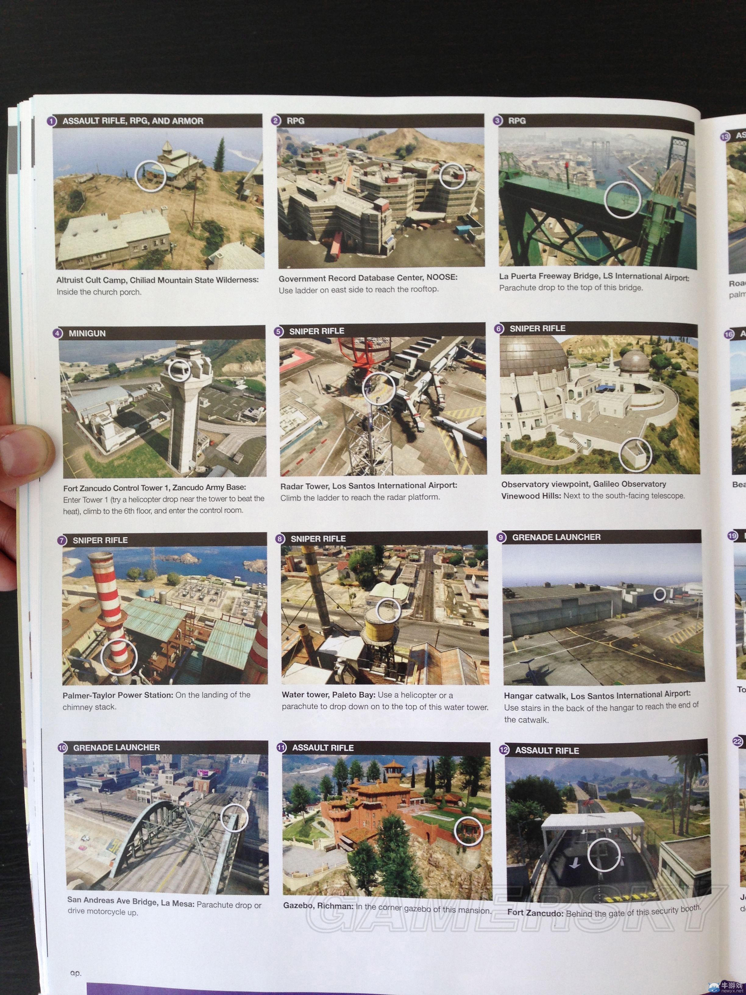 《GTA5》72種武器裝備所在位置一覽