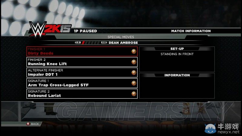 《WWE 2K15》特殊動(dòng)作介紹