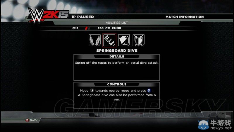 《WWE 2K15》CM朋克技能及操作方法