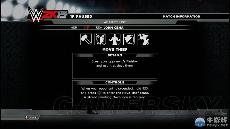《WWE 2K15》約翰塞納技能及操作方法