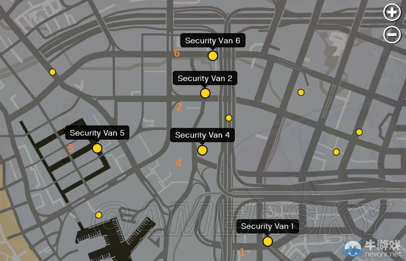 《GTA5》運鈔車位置圖解