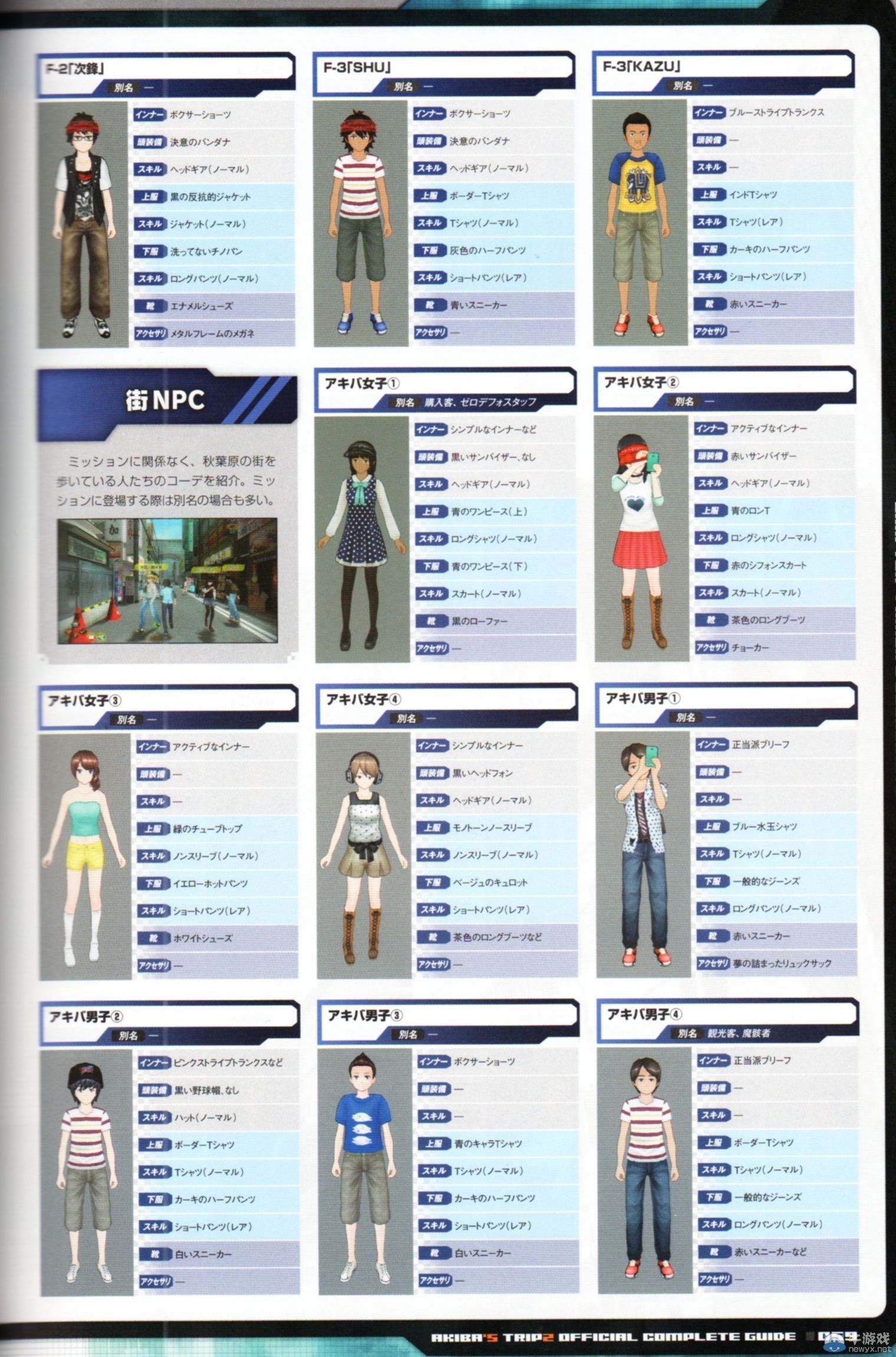 《秋葉原之旅2》全NPC介紹