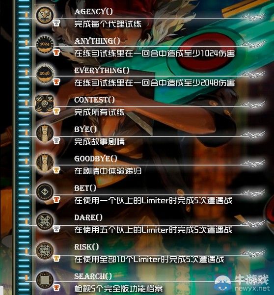 《晶體管》PS4版中文獎杯列表大全