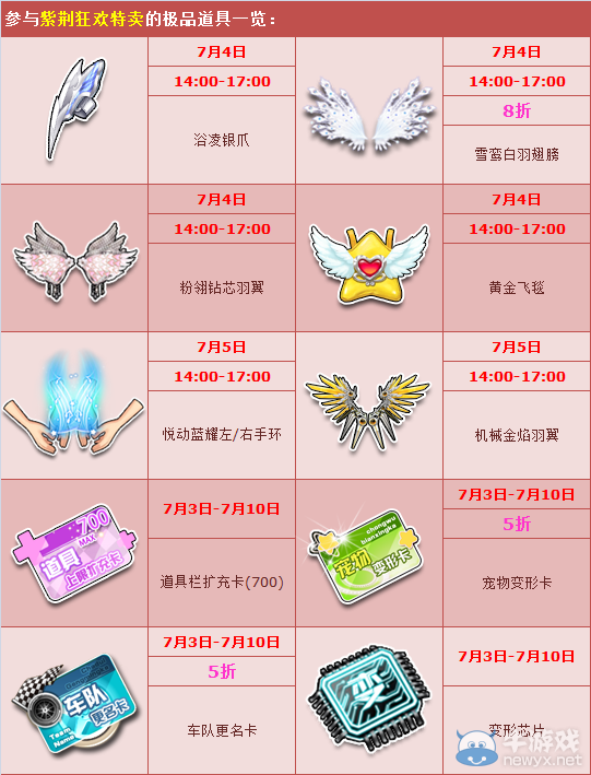 《QQ飛車》紫荊狂歡特賣活動