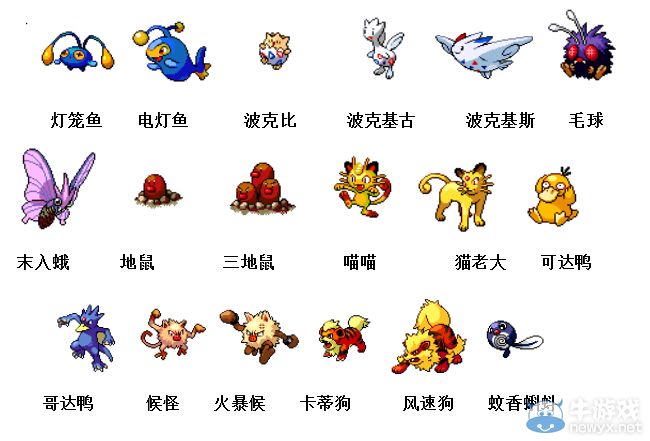 《神奇寶貝》妖怪圖鑒大全