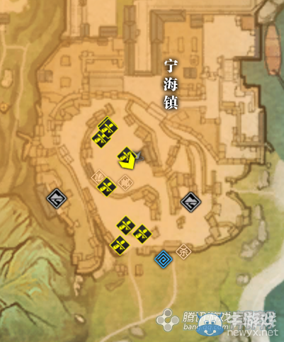 《天涯明月刀》東越寧海鎮畫卷創作坐標