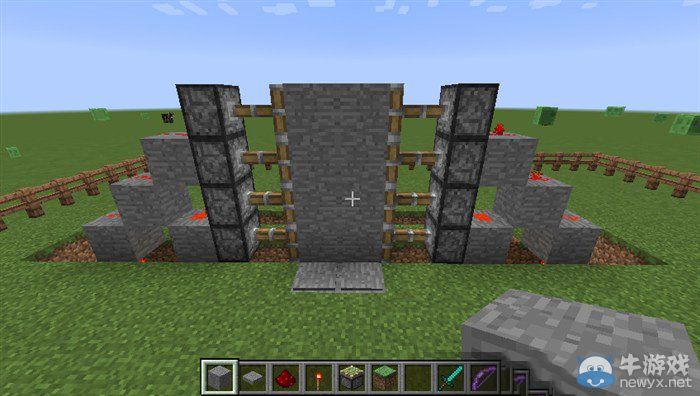 《我的世界》1.8.1四階紅石活塞自動門圖文教程