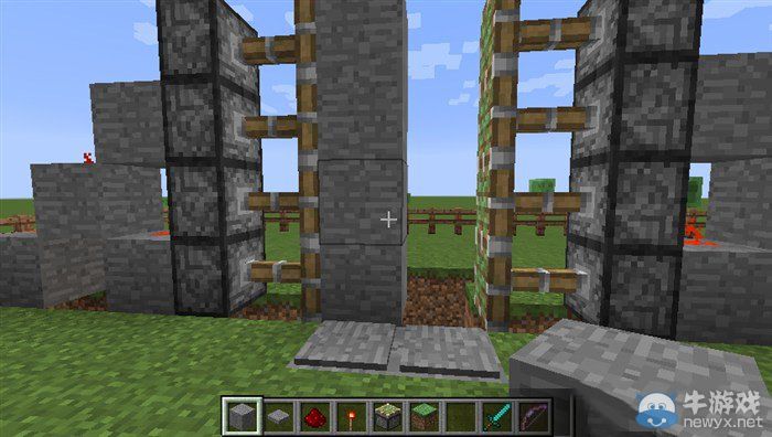 《我的世界》1.8.1四階紅石活塞自動門圖文教程