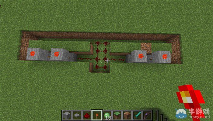 《我的世界》1.8.1四階紅石活塞自動門圖文教程
