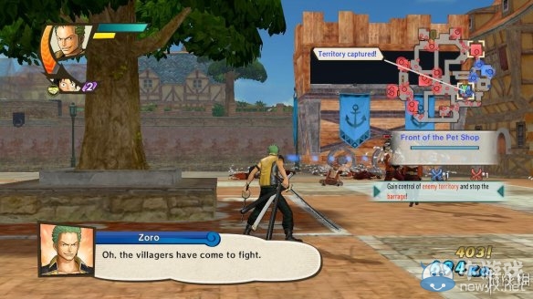 《海賊無雙3》第一部分第一章VS小丑巴基海賊團