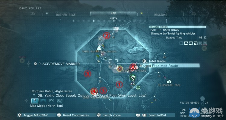 《合金裝備5：幻痛》第九關6個人質位置